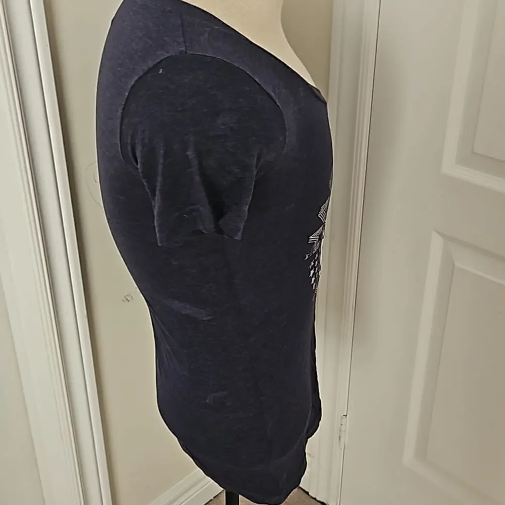 NHL Women's Hockey Logo Toronto Maple Leaf T-Shirt Navy Blue Medium - Picture 5 of 16